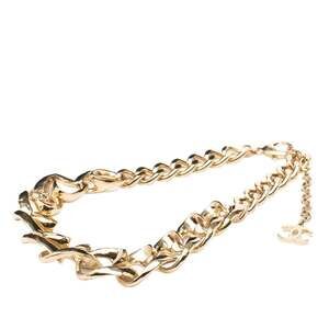 CHANEL Gold Logo Necklace